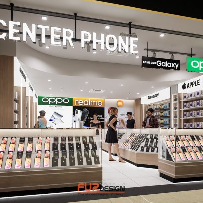 ออกแบบ ผลิต และติดตั้งร้าน : ร้าน Center Phonne Big C วงศ์สว่าง จ.กรุงเทพ